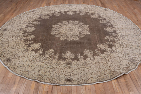 Antique Tabriz Area Rug (9' x 9')